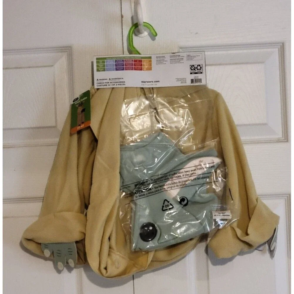 Star Wars Grogu Mandalorian Child Baby Yoda 3T-4T Toddler Halloween Costume
